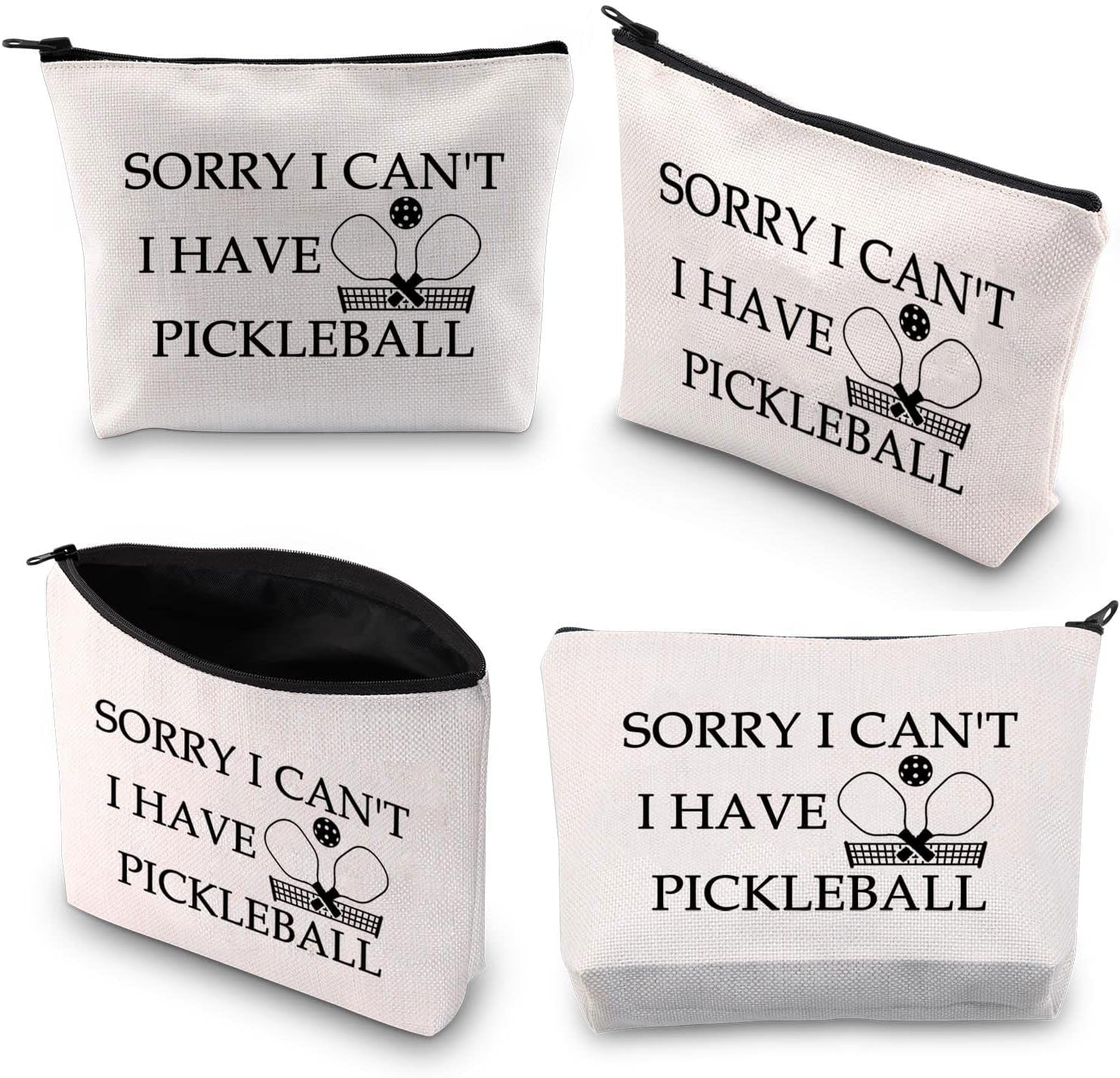 Pickleball Makeup Bag Pickleball Lover Gift Pickleball Player Gift Sorry I Can'T I Have Pickleball Zipper Pouch for Pickleball Fans Gift (Have Pickleball)