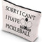 Pickleball Makeup Bag Pickleball Lover Gift Pickleball Player Gift Sorry I Can'T I Have Pickleball Zipper Pouch for Pickleball Fans Gift (Have Pickleball)